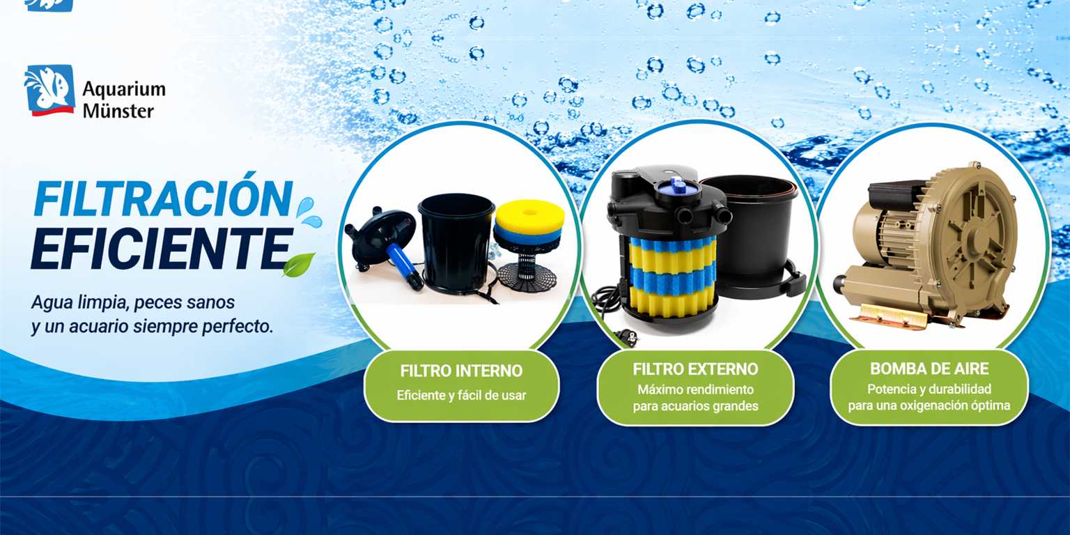 Banner de productos para acuarismo